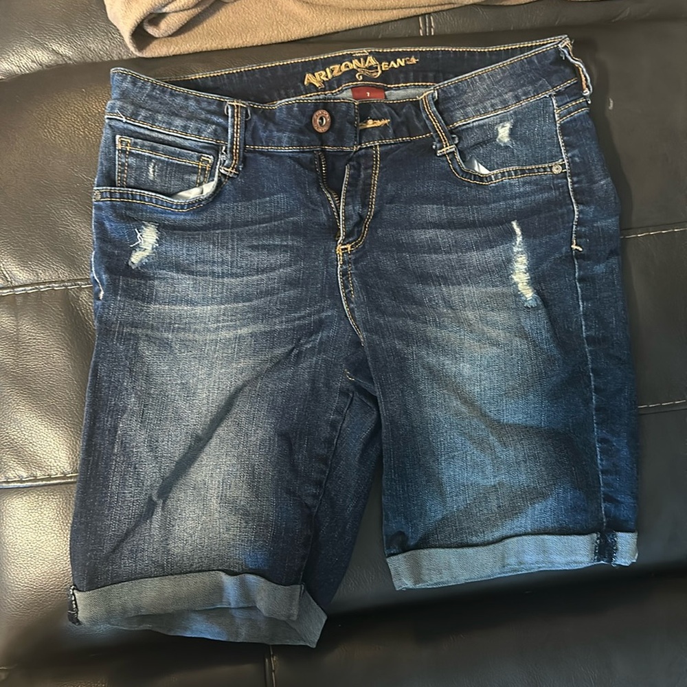 Dark Blue Jean Shorts